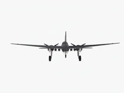 Dornier Do 17 Low-poly 3D model