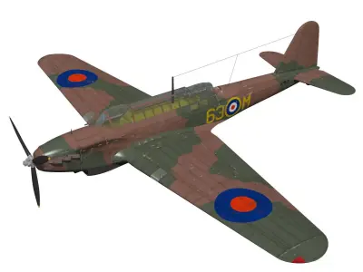 Fairey Battle 3D model