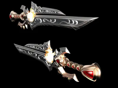 Anduin Wrynn WOW Sword 3D Model Ready to Print 3D print model