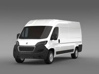 Peugeot Boxer Van L4H2 2017 3D model