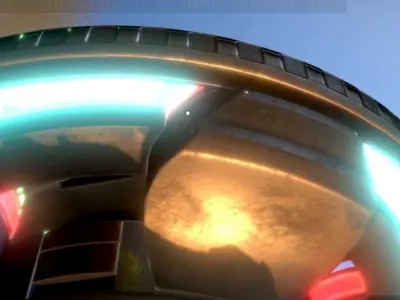 UFO Type 6 Animated and Game Ready Low-poly 3D model