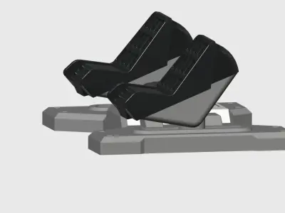 Saitek Rudder Pedals to Cessna Conversion 3D print model