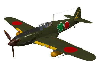 Kawasaki Ki61 hien tei tony 3D model
