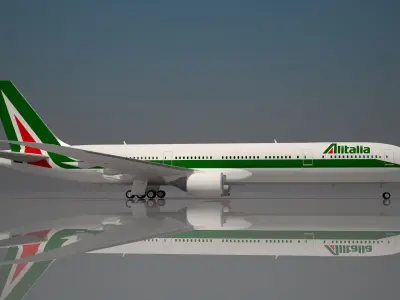 Alitalia Airlines 777 200ER 3D model