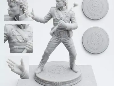 The King of Pop - Royal Military Edition STL 3D print model