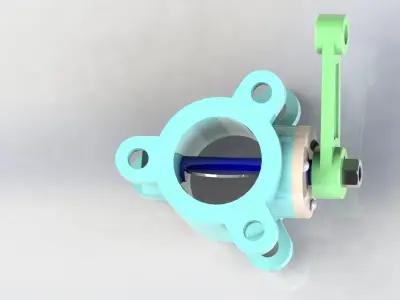 Butterfly Valve 3D model