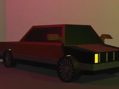 Low Poly Car Pack 1 Free low-poly 3D model