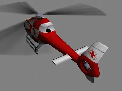 Colibri V6 Helicopter Low-poly 3D model