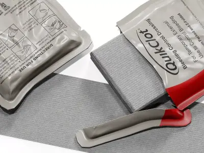 MEDICAL FIRST AID ITEMS Low-poly 3D model