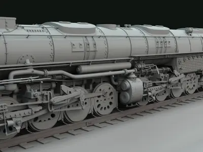 American Lacomotive union pacific  4096 3D model