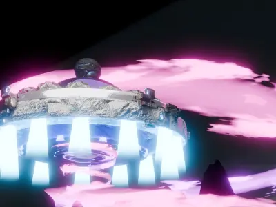 alien spaceship 3D model