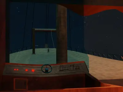 Old Titanic s ship 3D model Low-poly 3D model