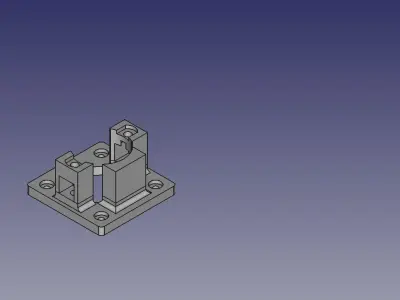 Simple holder for 28BYJ-48 Stepper Motor Free 3D print model
