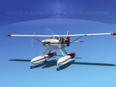 DeHavilland DHC-2 Turbo Beaver V10 3D model
