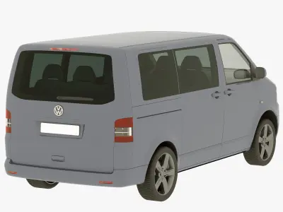 VW Multivan T5 3D model