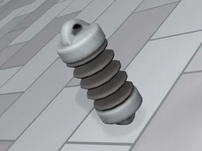 Electricity Poles Isolator 1 - Object 085 Low-poly 3D model