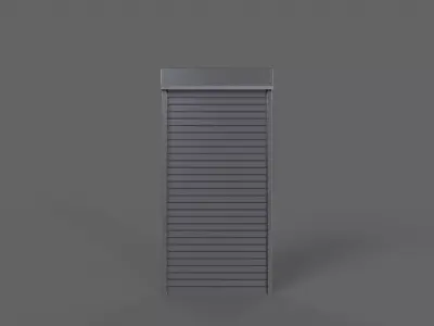 PBR Industrial Door A1 Low-poly 3D model