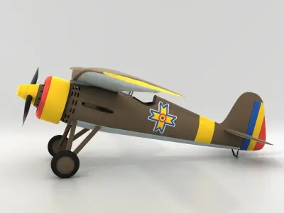 Very simple PZL P11c Romanian Air Force 3D model
