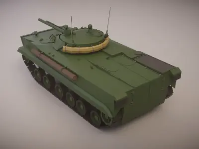 Simple BMP-3 IFV Low-poly 3D model
