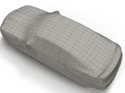 Car cover Low-poly 3D model
