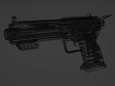 Sci-Fy Heart Gun 3D model