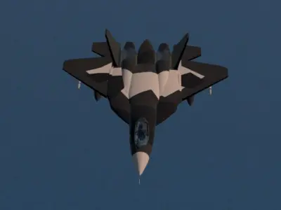 SU-57 Felon 3D Model Low-poly 3D model
