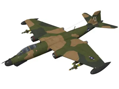 Martin B-57G Canberra 3D model