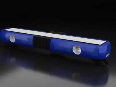 Federal Signal Vama P9000 Lightbar Low-poly 3D model