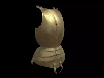 Golden Shield 3D model