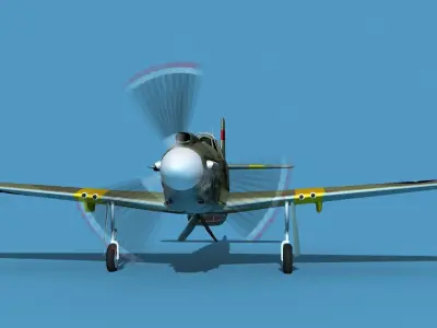North American A-36A Apache V09 USAAF 3D model
