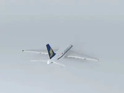 Singapore Airlines A380 Free 3D model