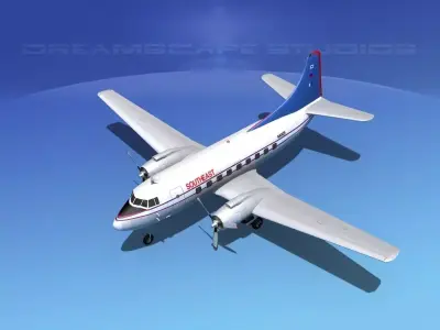 Martin 404 Southeast Airlines 2 3D model