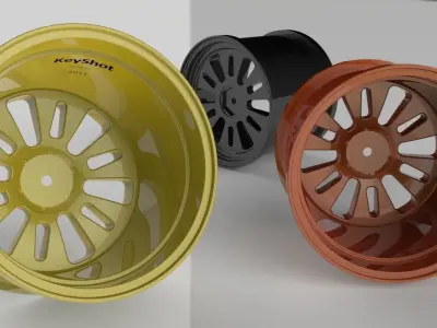Model Car Rims Free 3D model