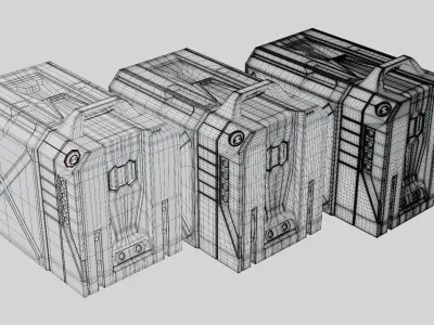 SCI-Fi Futuristic Computer Free 3D model