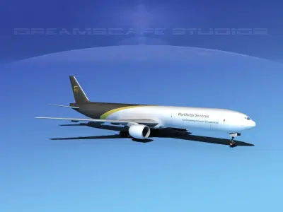 Boeing 777-300 UPS 3D model