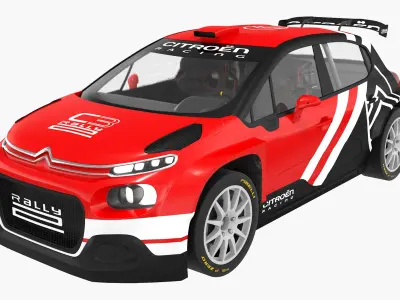 Citroen C3 Rally2 Citroen Racing 3D model