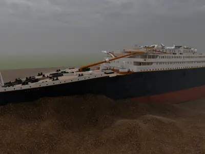 RMS Titanic Wreck 3D model