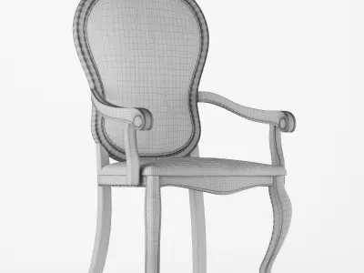 Vintage armchair Free low-poly 3D model