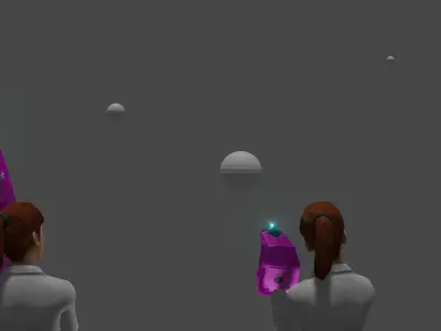 Laser-guided lightning cannon Low-poly 3D model