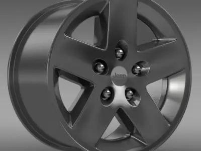 Jeep Wrangler Rubicon rim 3D model