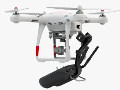 Drone Autel Robotics X-Star and Controller 8K 3D model