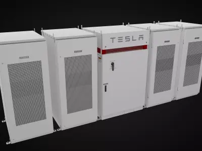 Energy Storage System Tesla Powerpack 3D model