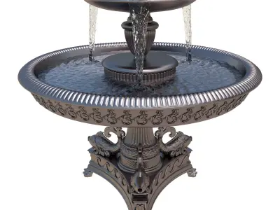 Erskine Memorial Fountain 3D model