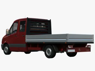 Double cab Truck Sprinter 3D model