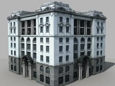 European Building 3D model