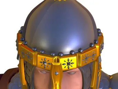 Subdivision 3D Men The Light Knight Low-poly 3D model