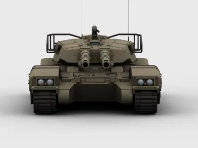 Type 61 main battle tank 3D model