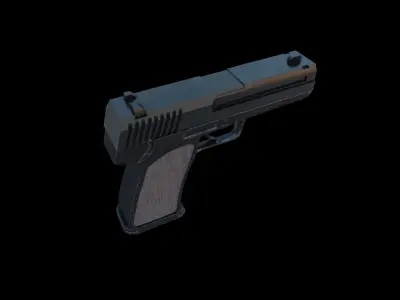 Pistal gta san andreas gun Free 3D model