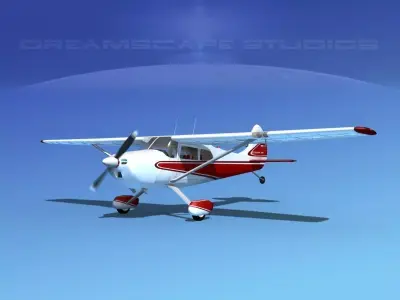 Cessna 170 V08 3D model