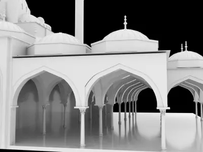 Sharjah Mosque 3D model